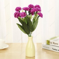 Silk Carnation Artificial Flowers Fake Flowers Home Decor (Dark Purple)
