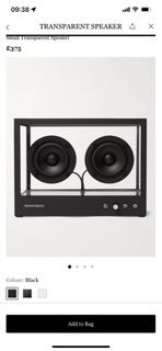 全新現貨特價3980 黑色Black Transparent small speaker可預訂白色