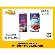 [SAME DAY DELIVERY ONLY] Emborg / Anchor UHT Whipping Cream 35% FAT 200ml