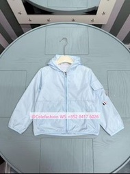 Moncler 2026SS kids boy girl 90-150cm blue pink  jacket 男女童裝風衣防曬薄風褸外套 2色@celefashion