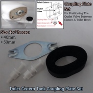 Cistern Tank Coupling Steel Plate Set For Toilet Cistern Tank Tie With Toilet Bowl In Bathroom Acces