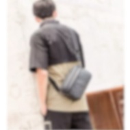 Men's Leather Sling Bag Men's Leather Bag Men's Bag Street Bag CHROME LX