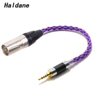 Haldane HIFI 10cm 2.5mm TRRS Balanced Male to 4-Pin XLR Balanced Male Audio Adapter Cable For AK240 