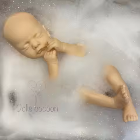 45cm-49cm Sam And Loulou Unpainted Bebe Reborn Kits DIY Handmade Full Body Soft Vinyl Newborn Baby