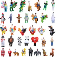 Funny Cartoon Costume Funny costume cos Tiger Animal Cock Silicone Costume Panda Half Horse Inflatab