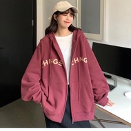 Winter Zip Jacket Women's Hoodie Plus Velvet 7 Color M-2XL