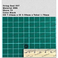 Oring seal Sil Standard USA 007 NBR70 OD 7.24mm x ID 3.58mm x CS 1.78mm