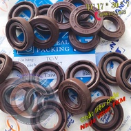 [10 cái] Phốt dầu Viton FKM chịu nhiệt 200 độ C kháng hóa chất SOG TC 17*30*7 Phớt lò xo chặn nhớt t