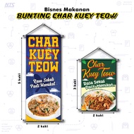 ✨READY DESIGN✨ BUNTING CHAR KUEY TEOW - MAKANAN / KHEMAH / PASAR MALAM / BAZAAR RAMADAN RAYA / BUNTI
