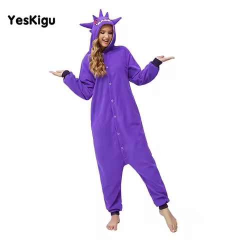 Anime Kigurumis Pijama Women Adult Onesie Jumpsuits Unisex Anime Funny Sleepwear Halloween Festival 