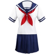 WKDTWCOS Women Anime Yandere Simulator Ayano Aishi Yandere Chan Cosplay Costume School Uniform Japan