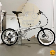 🦢 Fnhon Blast 22” 𝗠𝗥𝗧/𝗕𝘂𝘀-𝗳𝗿𝗶𝗲𝗻𝗱𝗹𝘆 14 Freebie 𝗟𝗶𝗴𝗵𝘁𝘄𝗲𝗶𝗴𝗵𝘁 Folding bike Silver 9.8kg YP-126