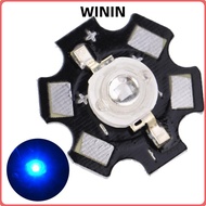 WININ 25PCS LED Chips, 395nm-400nm Aluminium Base 3W LED Chips, Compact 25PCS 3W Power Ultraviolet C