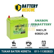 [Installation Available] M42 | M42L | M42R | AMARON EFB Stop Start Car Battery - Bezza Myvi Aruz Nis