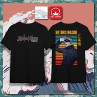 100% COTTONSATORU GOJO 13 JUJUTSU KAISEN Cotton Unisex T Shirt Bu Lelaki Wanita Perempuan Anime Grap