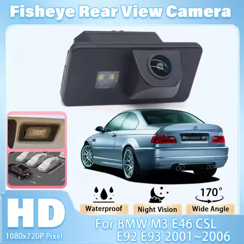 12VCar wireless Rear View Camera For BMW M3 E46 CSL E92 E93 2001 2002 2003 2004 2005 2006 CCD Full H