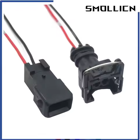 1 Set 2 Pin Efi Series Female Nozzle Lgnition Coil Water Temperature Sensor Wire Plug EV1 With 15cm