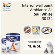 Dulux Interior Wall Paint - Sail White (30134)  (Ambiance All) - 1L / 5L