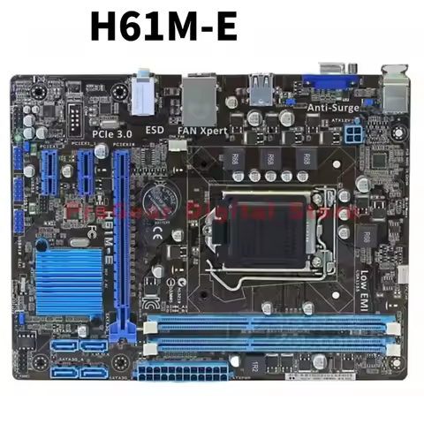 Used for ASUS H61M-E LGA 1155 DDR3 mATX Motherboard for Intel 2nd/3rd Gen Core i7/i5/i3/Pentium/Cele