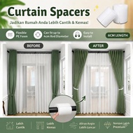 Curtain spacer sponge, round curtain spacers for ripple wave effect, eyelet design, window treatment