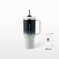 [ของแท้ / พร้อมส่ง] Starbucks Stainless Steel Stanley Gradient Black White Cold Cup 40oz(แก้วเก็บควา