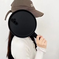 內地直送 - 新款搞怪平底锅s25u手机壳平底锅三星搞怪菜刀型21奇葩沙雕网红23创意个性潮男女25恶搞笑-黑色 三星Galaxy S21