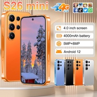 S26 Mini Ultra Smartphone 4GB+64GB 4.0inch HD Screen 4G Cellphone 4000mAh HD Camera Wi-Fi FM Android
