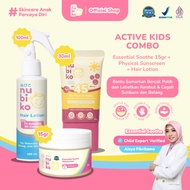 Nubiko Active Kids Combo - Essential Soothe with MelicicaTM 15 gr+ Hair Lotion 100 ML with 7x Botani