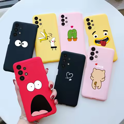 For Samsung A13 4G Case Cute Cartoon Painted Cover Silicone Soft TPU Phone Case For Samsung Galaxy A