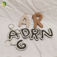 GANTUNGAN Amigurumi initial keychain | Initial knitted keychain