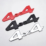 3D Metal Logo 4x4 Emblem Letters Car Badge For Rc Off Road Tacoma Hilux Land Cruiser 4X4 Sticker Acc