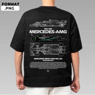 Formula 1 Mercedes Amg W1 Eq - Lewis Hamilton F1 Tshirt Jersey