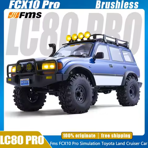 FMS FCX10 Pro 1:10 Rc Car LC80 Pro Simulation Toyota Land Cruiser LC80Pro Remote Control Off-Road Ve