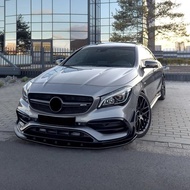 W117 CLA45 Facelift AMG Front Lip Flat Gloss Black M719