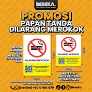 SIGNAGE DILARANG MEROKOK TERBARU 2025 | STANDARD SIZE KKM