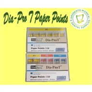 Diadent Paper Points F1, F1-F3 DiaproT plus 120 Color Coded
