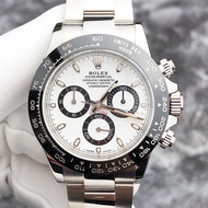 95 Siri Rolex Daytona Baharu 116500 Keluli Dail Putih Di Jam Tangan Lelaki Panda Di