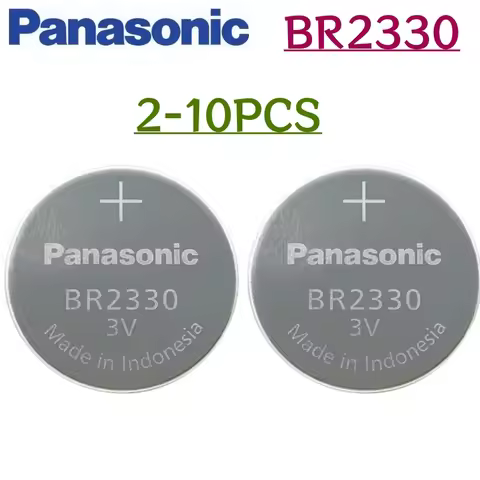 2-10pcs Panasonic BR2330 3V Button Cell Battery CR2330 ECR2330 2330 Car Remote Control LED Flash Car