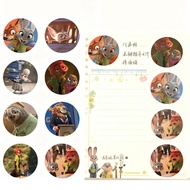 500 Cartoon Crazy Animal City Roll Stickers, Student And Stickers, Decoration Rewards Hand S4d5