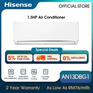 [FREE Shipping] Hisense Standard Air Conditioner 空调 (1.5HP / R32) - AN13DBG1
