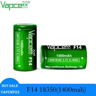 1-10pcs Highest Capacity 18350 Vapcell 18350 F14 1400mah 3A Battery Rechargeable Li-on Cell INR18350