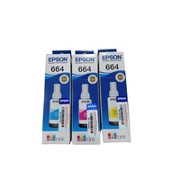 ** Original ** Epson 664 Refill Ink For L120/L210/L360/L385/L1300 - Cyan/Magenta/Yellow (70ml)