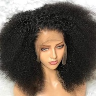 Mongolian Afro Curly 4B 4C Wigs 12 Inch Glueless 13x4 Lace Front Human Hair Wig 180 Density for Blac