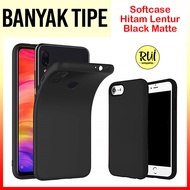 Case Hitam Samsung A32 4G Black Matte Softcase Polos Slim Silikon HP Rui Acc