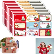 10 Sheets/Pack Merry Christmas Sticker DIY Festival Party Cards Gift Packaging  Baking Decoration Label Stickers Stationery