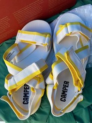 camper 涼鞋 39號White and yellow recycled PET sandals