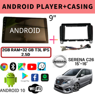 NISSAN Serena C26 9" Inch Android 10 Car Android GPS Wifi Bluetooth Car Andriod Player With Casing