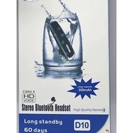Ready Stock D10 Original waterproof Bluetooth Headset