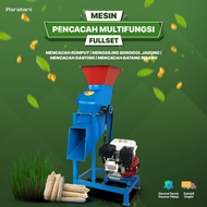 Pencacah Rumput Serbaguna Mesin Cacah Rumput Mini Multifungsi Fullset