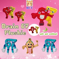 BCT✨Plants vs Brainrots✨Steal A Brainrot 67 Plush Toy House No.9 Plushie Doll Fun Game Derived Brain